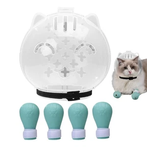 Bozal de gato anti mordedura cubierta de boca de gato bozal de burbujas para afeitado de aseo - Imagen 1 de 13