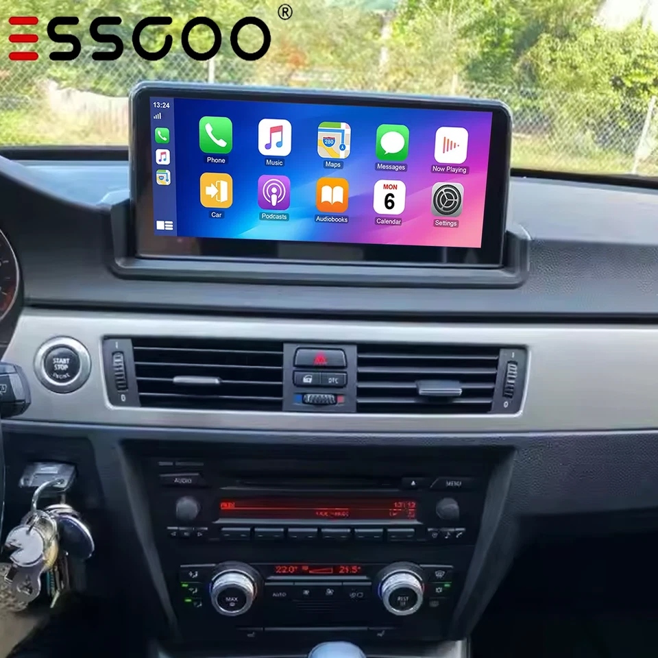 10.25" For BMW 3 Series E90/E91/E92/E93 2006-2011 Car Stereo Apple CarPlay Radio Foto 1 de 4