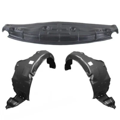 For 2011-2013 Hyundai Sonata Front Fender Liner & Lower Engine Cover Set 3pc Foto 1 de 4