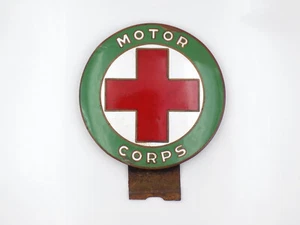 Original WWII American Red Cross 1941-1944 Motor Corps Car Plaque - Picture 1 of 3