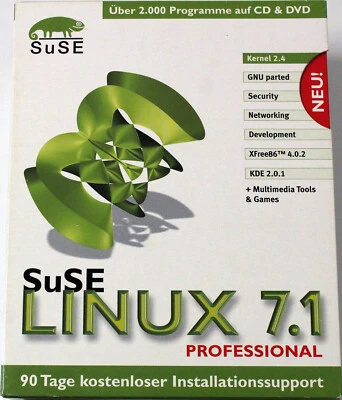 RARITÄT - SuSE Linux 7.1 Professional - Deutsch - Bild 1 von 4