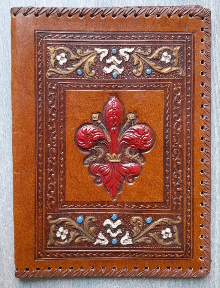 Porta Documenti Agenda in Pelle Stile Fiorentino Vintage 18.1 x 24.5 cm - Imagen 1 de 4