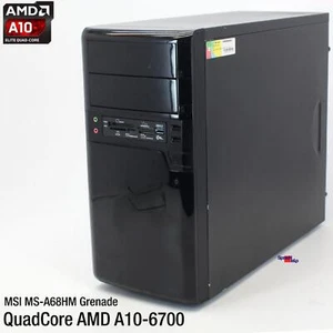 Medion MSI Ms-7891 A68HM Grenade AMD A10-6700 Computer PC Ati Radeon HD 8670D - Picture 1 of 7