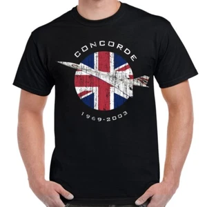 Concorde - British Airways Design Distressed Men's T-Shirt - Picture 1 of 1