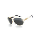 Versace VE2160 1252/87 Gold Aviator Dark Gray Non-Polarized Men's Sunglasses