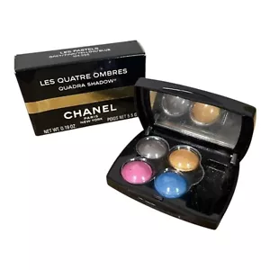 Chanel Les 4 Ombres Eyeshadow Palette 4 Colors Gold Green Blue Pink - Picture 1 of 5