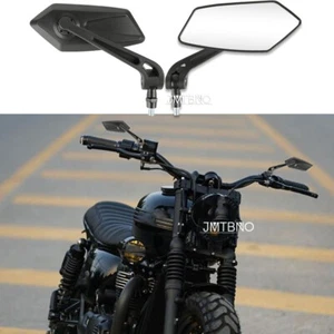 8/10mm Motorcycle Rear View Side Mirrors for Triumph Bonneville T120 SE Black - Picture 1 of 17