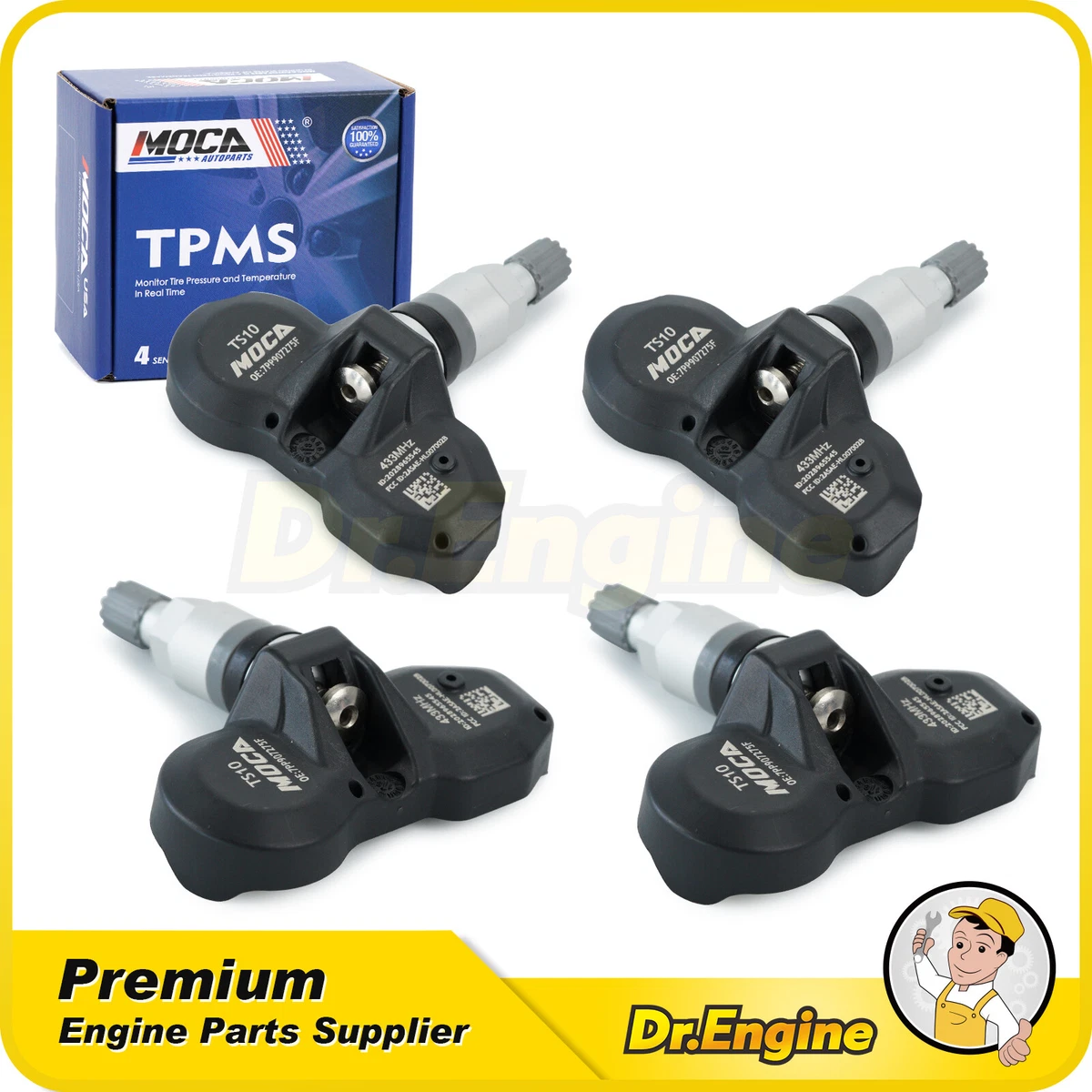 TPMS ➤ Sensor De Presión De Neumáticos Para VW T-Cross 2019-2023 433 MHz Número OE 5Q0907275B