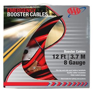 Lifeline 4324 AAA 12' 8 Gauge Booster/Jumper Cables