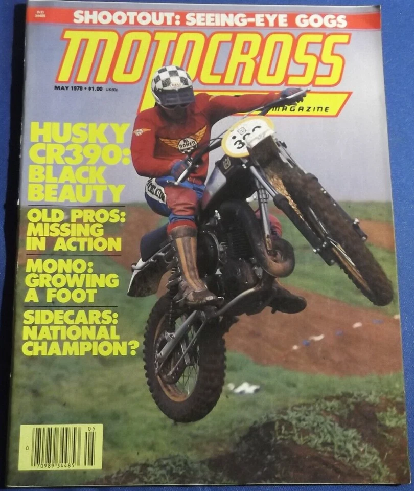 MOTOCROSS ACTION MAGAZINE-MAY 1978-HUSKY 390CR-CAL WINTER SERIES-SIDECAR-VINTAGE - Image 1 of 4