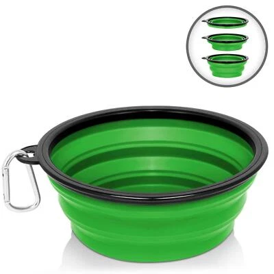 1000ml Comedero para Perro Viajes Agua Cuenco Animal Salir Plegable Plástico - Imagen 1 de 4