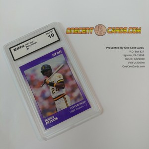 1990 Barry Bonds Star Baseball Card #6 ERROR Mint 10