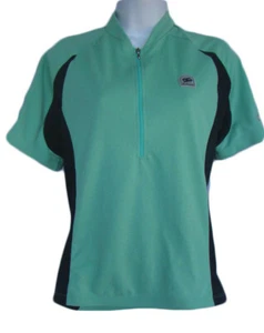 SUGOI Womens Size M Green RICCI Cycling Jersey Top NWT $59 W/Back Pockets - Picture 1 of 4