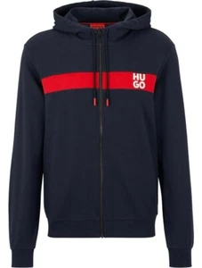 HUGO Mens TracksuDapieDoaky IN Cotton-terry Zip Hoodie Small - Picture 1 of 20