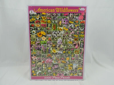American Wildflowers White Mountain Puzzles 1000 Piece Puzzle #235 Sealed 2002 - Image 1 of 4