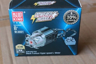 Mould King M 0001 Black Furious Hyper Speed L Motor NEU in OVP