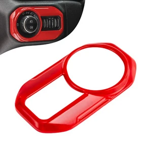 Car Headlight Lamp Switch Button Decoration Cover For Jeep Wrangler JL 2018-2021 - Picture 1 of 14