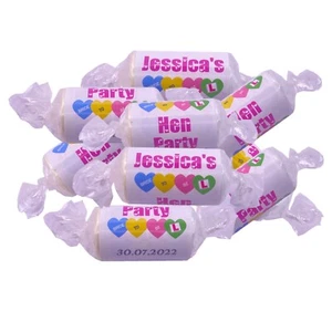 Personalised Hen Night Party Love Heart Sweets Favours Hen Do's Bridal Showers - Picture 1 of 3