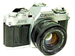 CANON AV-1 SPEGEL REFLEX OBIETTIVO CANON FD 1,8/50mm OTTIME CONDIZIONI TESTATA - Foto 1 di 5