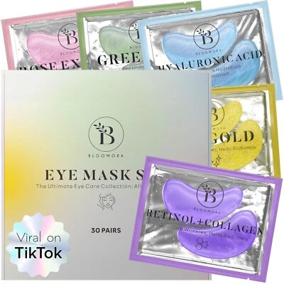 MARKE BLOOMORA BLOOMORA Gemischte Augenpads (30 Paare) | Eye Pads mit Niacinamid &