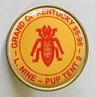 Grand Of Kentucky 1996 L Nine Pup Tent VFW Military Pin Badge Rare Vintage (F5)