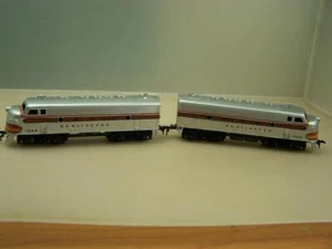 Fleischmann Burlington Diesel locomotive and dummy end 1344 and 1343         1B6 - Picture 1 of 8