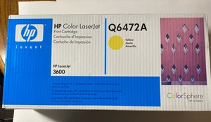HP Color Laserjet Print Cartridge Q6472A Yellow Jaune Amarillo HP 3600