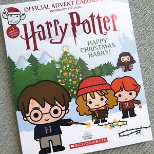 Scholastic Harry Potter New Advent Calendar with Books/Stickers/Cards/ Ornaments - Picture 1 of 9