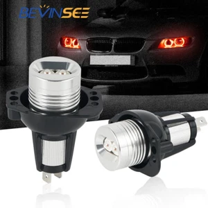 2x LED Angel Eyes Light Globe Fit BMW X5 E70 07-13 E90 E91 09-11 w/ Halogen Lamp - Picture 1 of 10