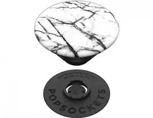 PopSockets Phone Grip Dove White Marble POPGRIP PopSocket With Swappable Top - Picture 1 of 6