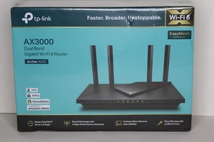 TP-LINK AX3000 Dual-Band Gigabit Wi-Fi 6 Router, Archer AX55 - Picture 1 of 2