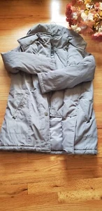 Women's Covington Grey Detachable Hooded Stadium Jacket Coat Medium  NWT - Picture 1 of 9