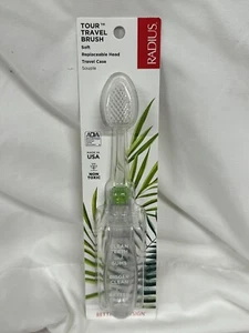 Radius Tour Travel Brush Toothbrush With Replaceable Soft Head ~ New - Picture 1 of 2