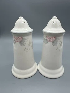 Pfaltzgraff~Wyndham Pink, Blue, & White Floral Salt & Pepper Shaker Set 6" (H) - Picture 1 of 4