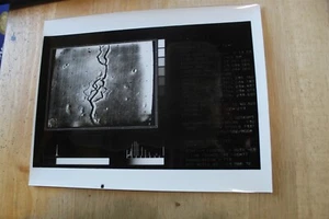 MARINER 9 MARS FOTOGRAFIE 8X10 MIT DATEN RECHTS - BILD 34 MÄRZ 1972 JPL - Bild 1 von 2