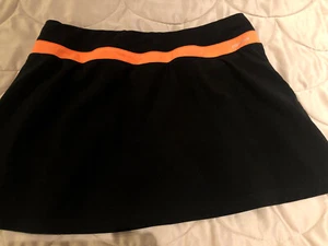 Adidas Womens Medium Black With Orange Accent Twnnis Skort ClimaLite - Picture 1 of 7