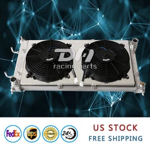 3Row Cooling Radiator+Shroud+Fan Fit 1995-1999 Subaru Legacy 4-Door 2.2L 2.5L H4 - Foto 1 di 24