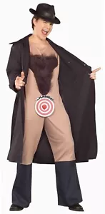 The Flasher Peeping Tom Trench Coat Funny Fancy Dress Up Halloween Adult Costume - Picture 1 of 2