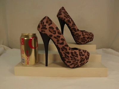 CHARLOTTE Platform/Stiletto Heel Wm. 7 NWOT Leopard/Cheetah/Animal Print Stylish - Image 1 of 4