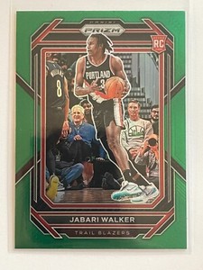 Jabari Walker 2022-23 Panini Prizm Prizms Green RC #237 ~~ TrailBlazers