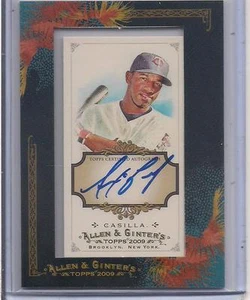 ALEXI CASILLA FRAMED AUTO 2009 TOPPS ALLEN & GINTER BASEBALL - Picture 1 of 1