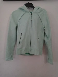 Lululemon Happy Yin Year Scuba Damen-Hoodie durchgehender Reißverschluss Größe 8 in Mintgrün - Bild 1 von 3