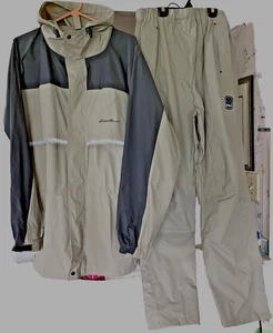 Eddie Bauer Unisex XLarge Regenjacke + Hose wasserdicht Full Zip 2-teiliges Outfit - Bild 1 von 24