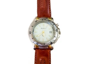 Vtg Eddie Bauer Military Watch Westport Diver #53202 Japan New Battery W/Chip - Picture 1 of 9