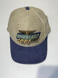 Vintage Logo 7 Brickyard 400 1998 NASCAR Hat Cap Snap Back Hemp Indy - Picture 1 of 13