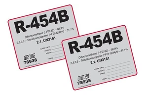 R-454B/R454B A2L Etikett # 78938, 2er-Pack - Bild 1 von 3