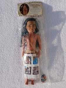 Muñeca Jefe Nativo Americano 15 Pulgadas Fibre Craft 1995 De Colección con Kit de Cuentas Nueva en Paquete - Imagen 1 de 4