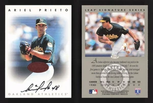 1996 Leaf Signature Bronze Ariel Prieto Autograph FREE SHIPPING - Picture 1 of 3