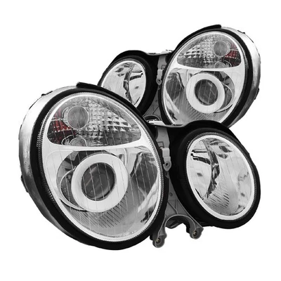 Anzo 121086 Chrome Halogen Bulb Projector Headlights for Mercedes Benz E-Class Foto 1 de 4