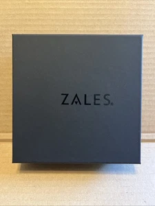 Zales Black Box 4.75" w/ Black Velvet Pouch & Earrings / Necklace Card - NEW - Picture 1 of 5